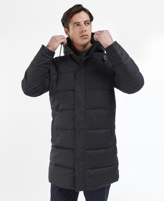 Veste Matelassée Barbour Hoxley Baffle Noir Homme | HWU-67284988