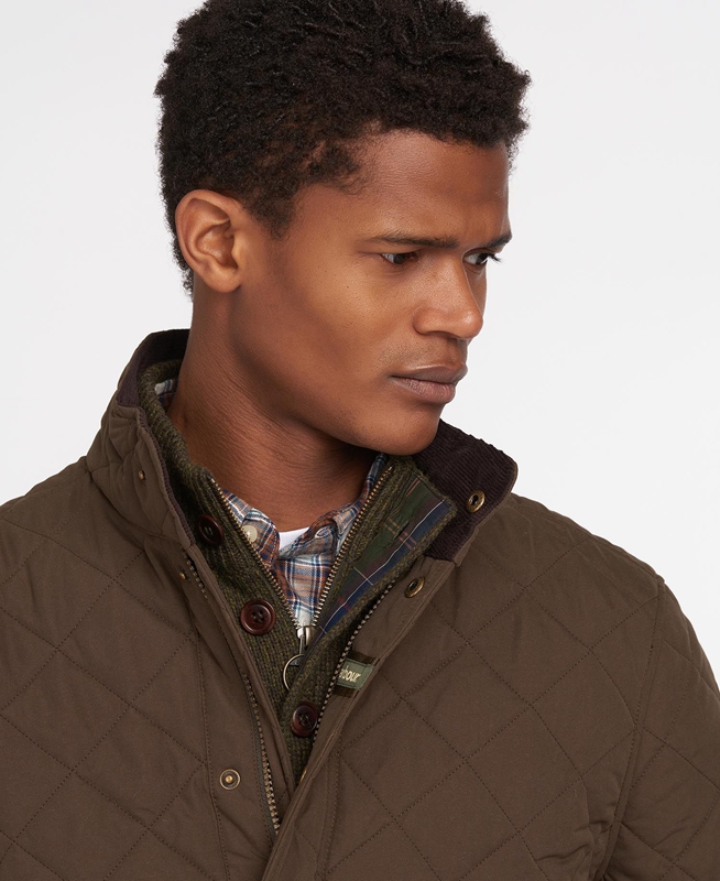 Veste Matelassée Barbour Shoveler Vert Homme | WMB-38398963