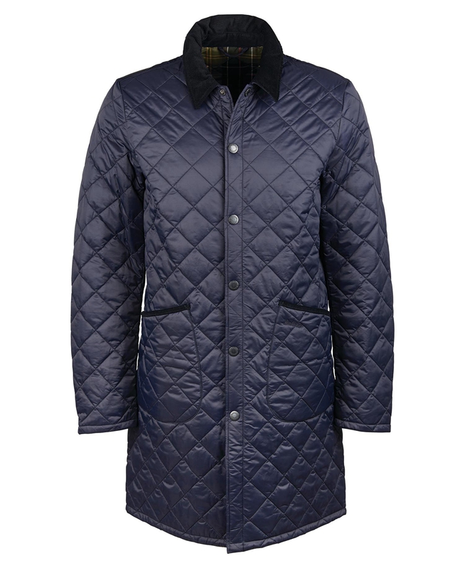 Veste Matelassée Barbour Long Liddesdale Bleu Marine Homme | BBQ-26996280