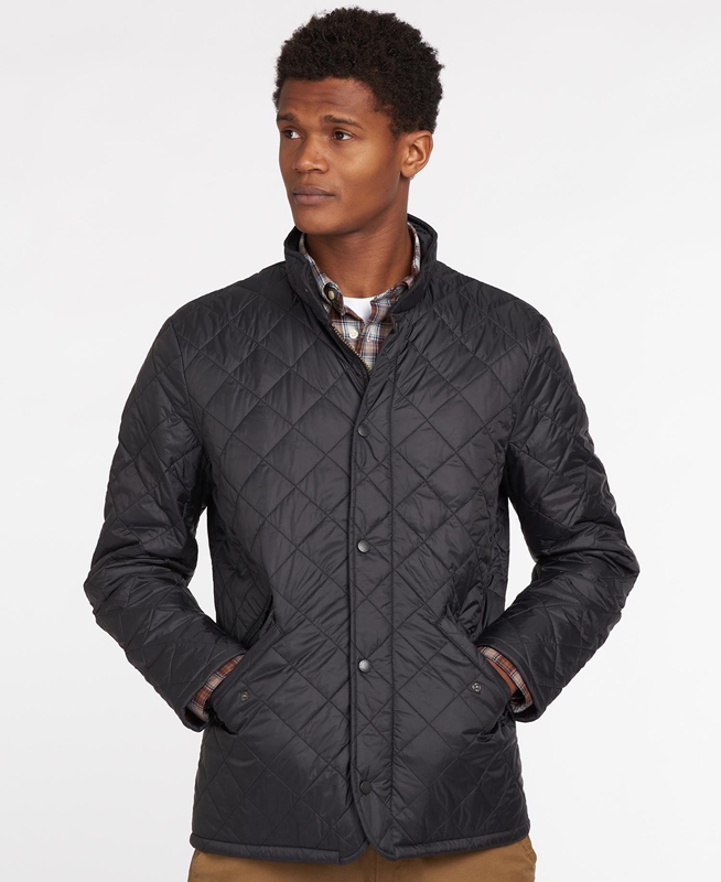 Veste Matelassée Barbour Flyweight Chelsea Noir Homme | UXL-98682064