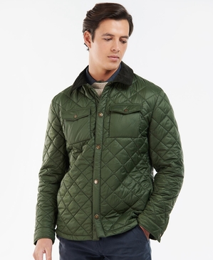 Veste Matelassée Barbour Shirt Vert Homme | OQN-38614020