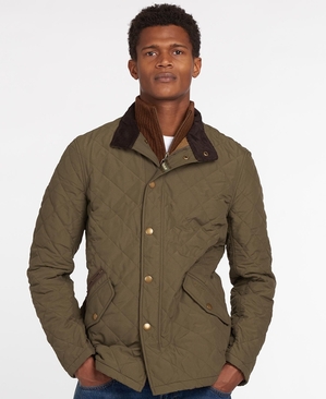 Veste Matelassée Barbour Shoveler Vert Olive Homme | QVB-40416657