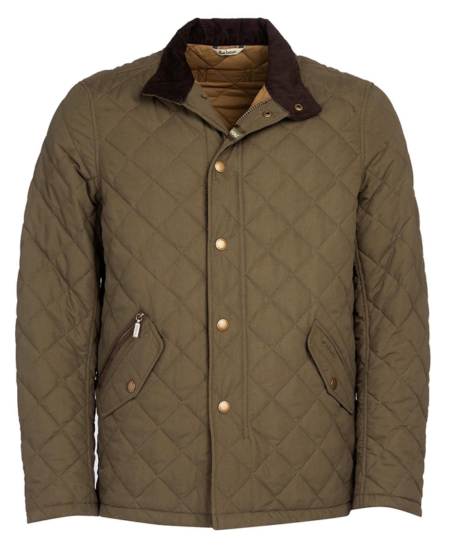 Veste Matelassée Barbour Shoveler Vert Olive Homme | QVB-40416657