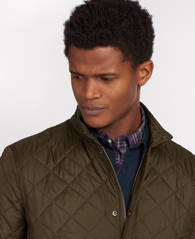 Veste Matelassée Barbour Flyweight Chelsea Vert Olive Homme | ADP-81545986