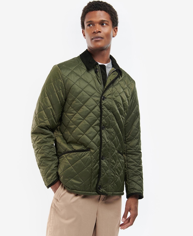 Veste Matelassée Barbour D'hiver Liddesdale Vert Olive Homme | FJR-06811401