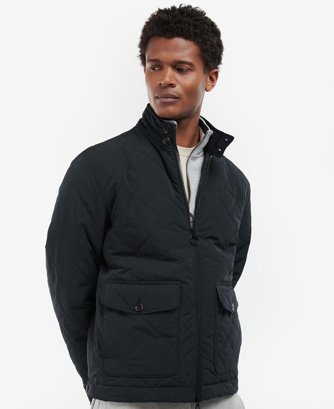 Veste Matelassée Barbour Hitchen Noir Homme | ODF-19598320