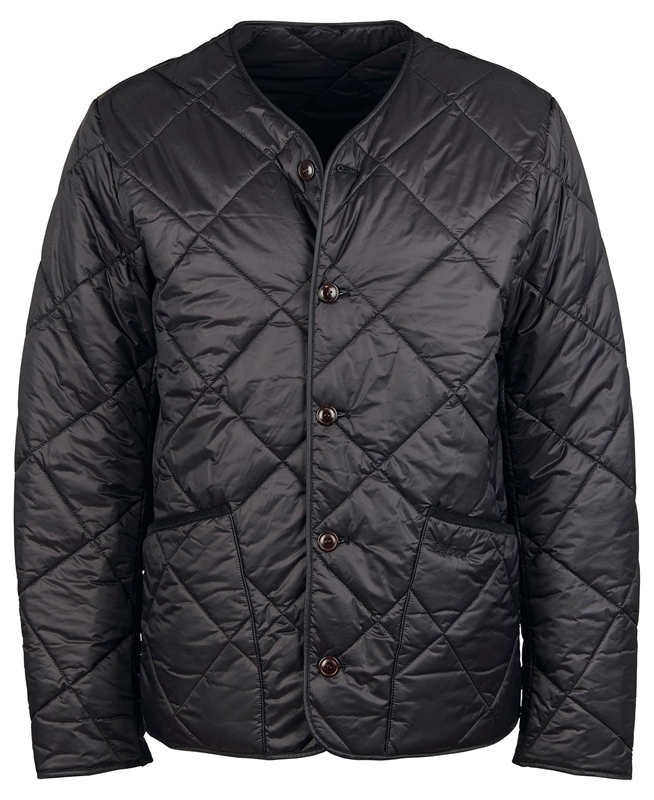 Veste Matelassée Barbour Liddesdale Cardigan Noir Homme | WUP-04327138