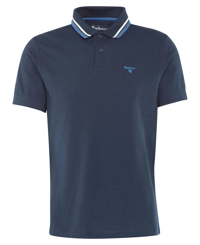 Polo shirts Barbour Otterburn Bleu Marine Homme | EZJ-77124083