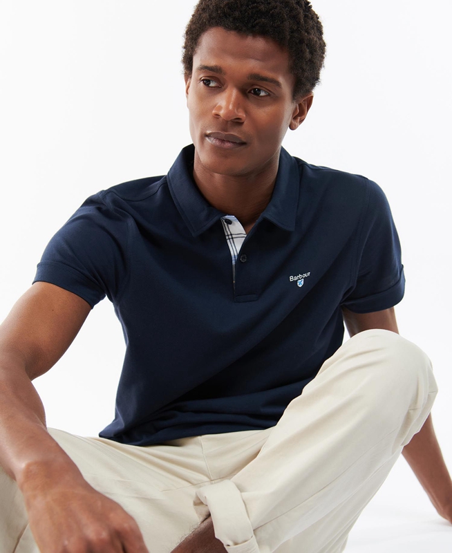 Polo shirts Barbour Birkhill Bleu Marine Homme | HRR-62460540