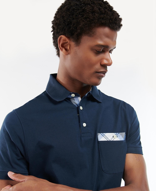 Polo shirts Barbour Lirst Bleu Marine Homme | KBF-52609122