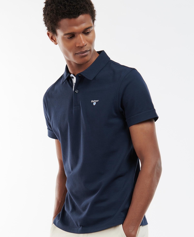 Polo shirts Barbour Birkhill Bleu Marine Homme | HRR-62460540