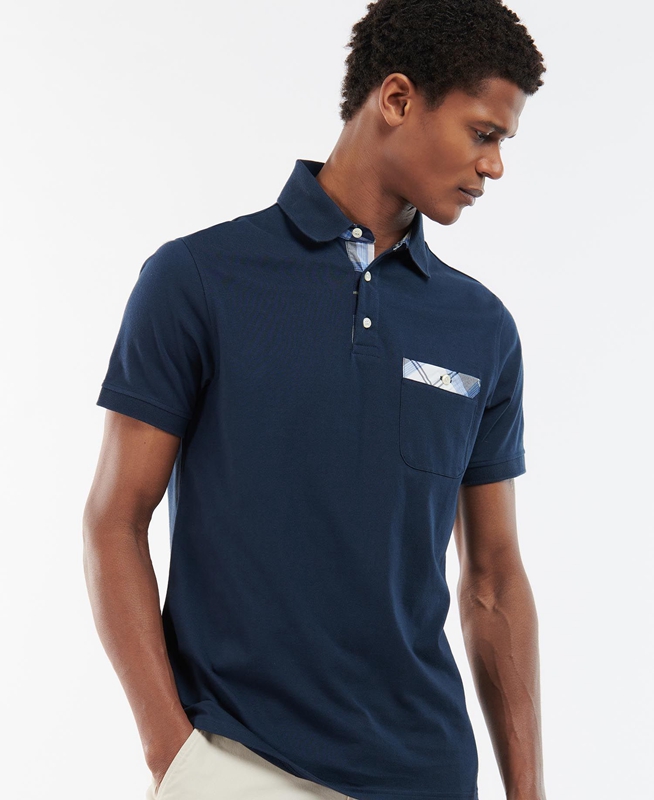 Polo shirts Barbour Lirst Bleu Marine Homme | KBF-52609122