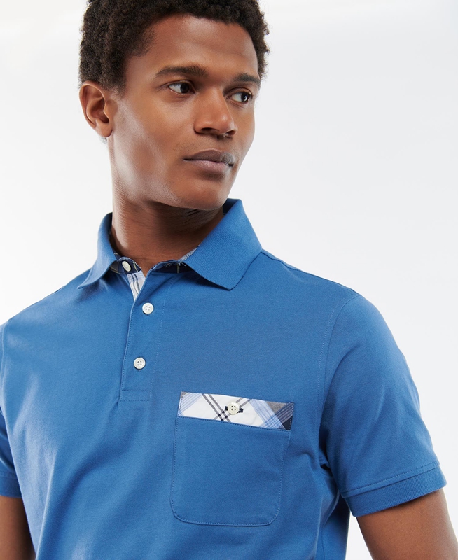 Polo shirts Barbour Lirst Bleu Homme | KLI-38717760