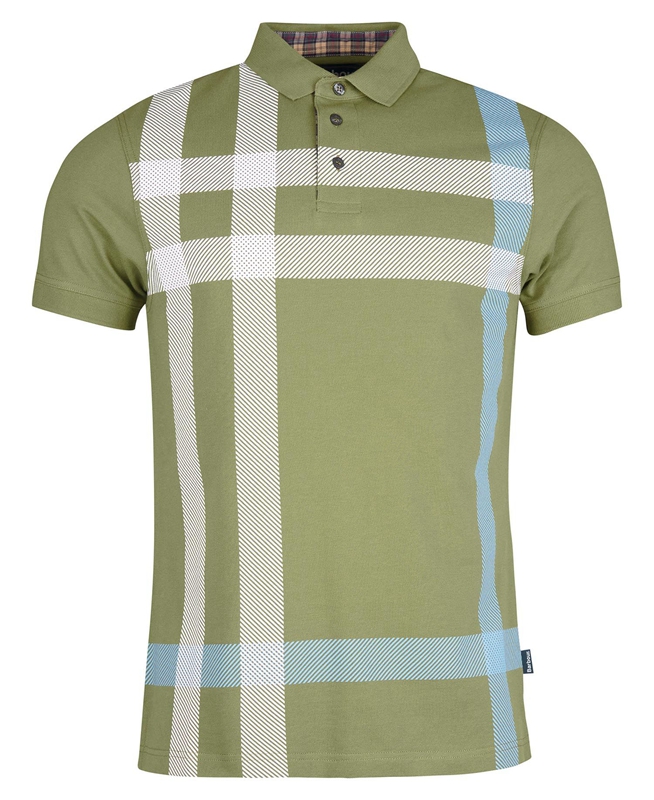 Polo shirts Barbour Blaine Vert Homme | YHP-80847369