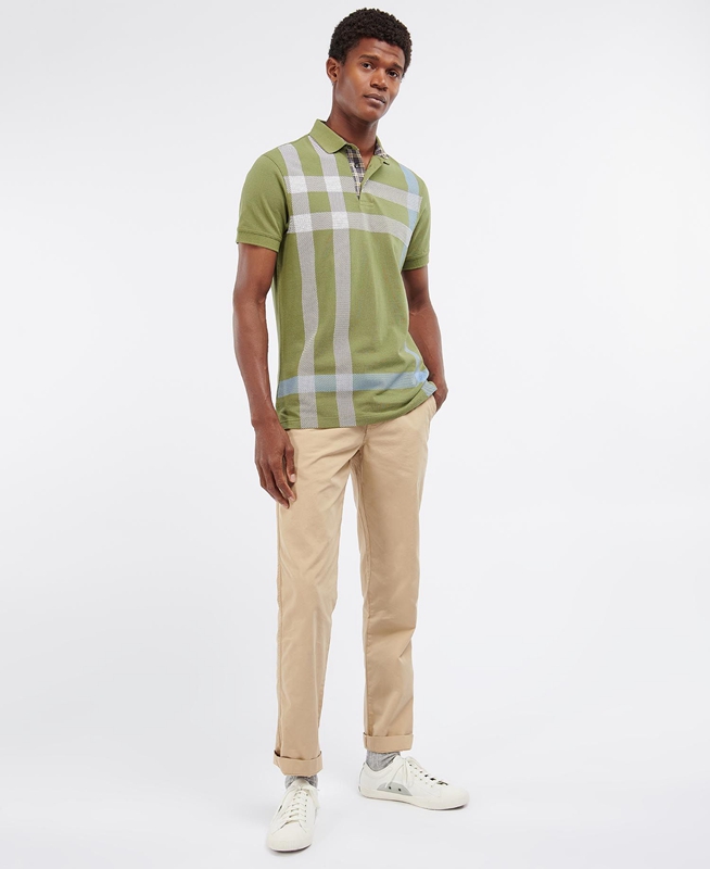 Polo shirts Barbour Blaine Vert Homme | YHP-80847369