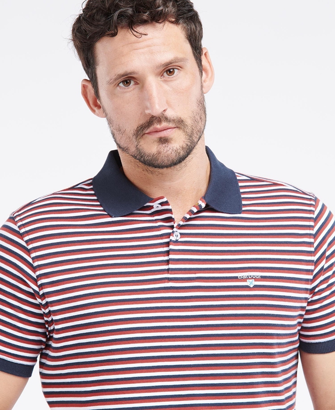 Polo shirts Barbour Swinden Rouge Homme | KMG-97132978