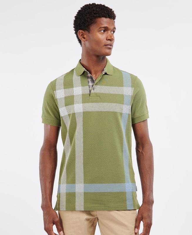 Polo shirts Barbour Blaine Vert Homme | YHP-80847369