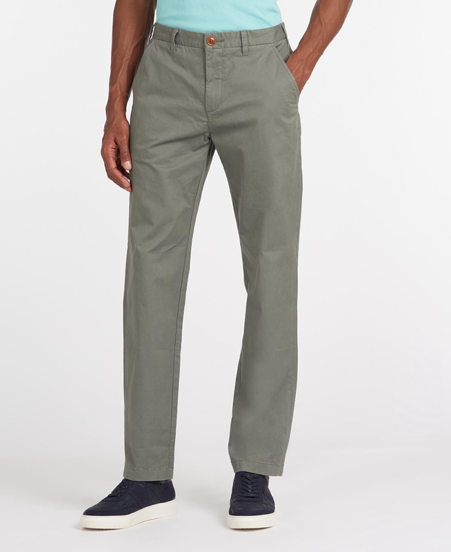 Pantalon Barbour Neuston Essential Chinos Vert Olive Homme | ZJM-56904337