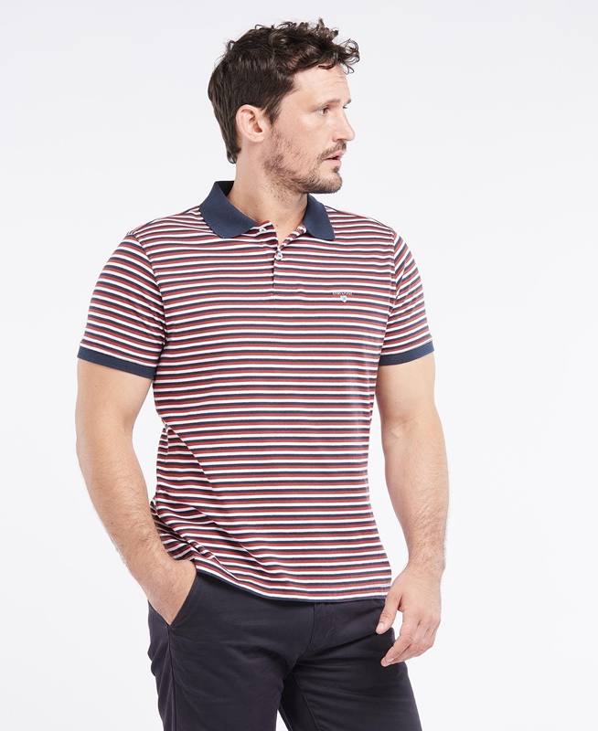 Polo shirts Barbour Swinden Rouge Homme | KMG-97132978