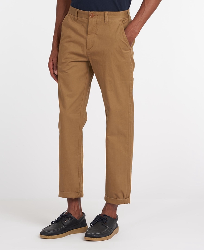 Pantalon Barbour Neuston Essential Chinos Beige Homme | EML-09586224