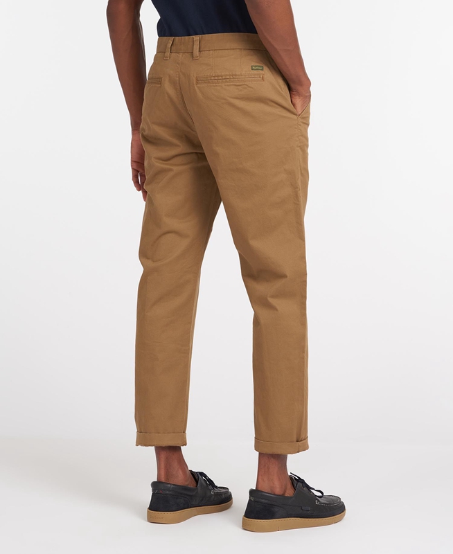 Pantalon Barbour Neuston Essential Chinos Beige Homme | EML-09586224