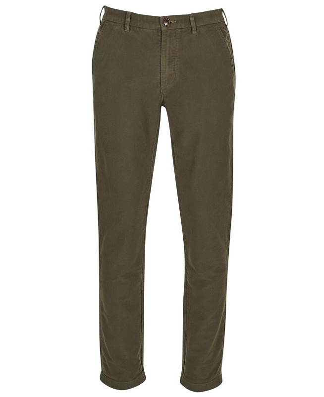 Pantalon Barbour Neuston Moleskin Trouser Vert Olive Homme | HJZ-85528341