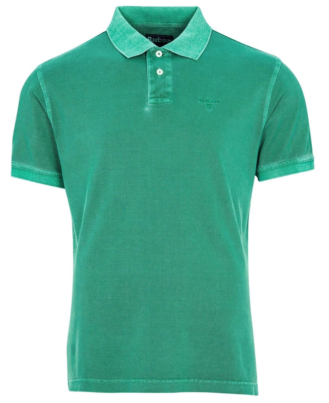 Polo shirts Barbour Washed Sports Vert Homme | UAQ-19134637