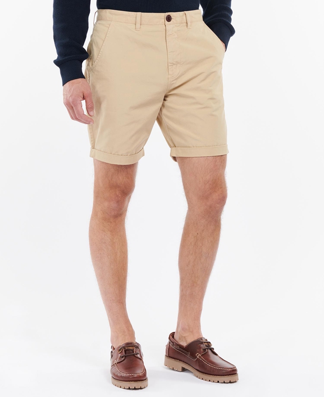 Pantalon Barbour Glendale Corta Beige Homme | SOJ-07136558