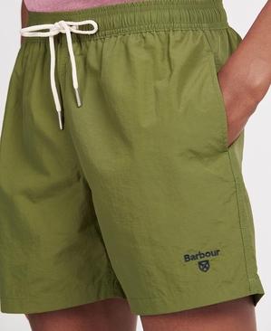 Pantalon Barbour Essential Logo 5'' Swim Vert Olive Homme | MRQ-18282205