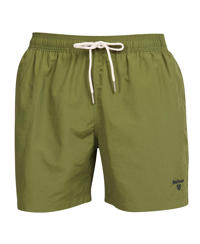 Pantalon Barbour Essential Logo 5'' Swim Vert Olive Homme | MRQ-18282205