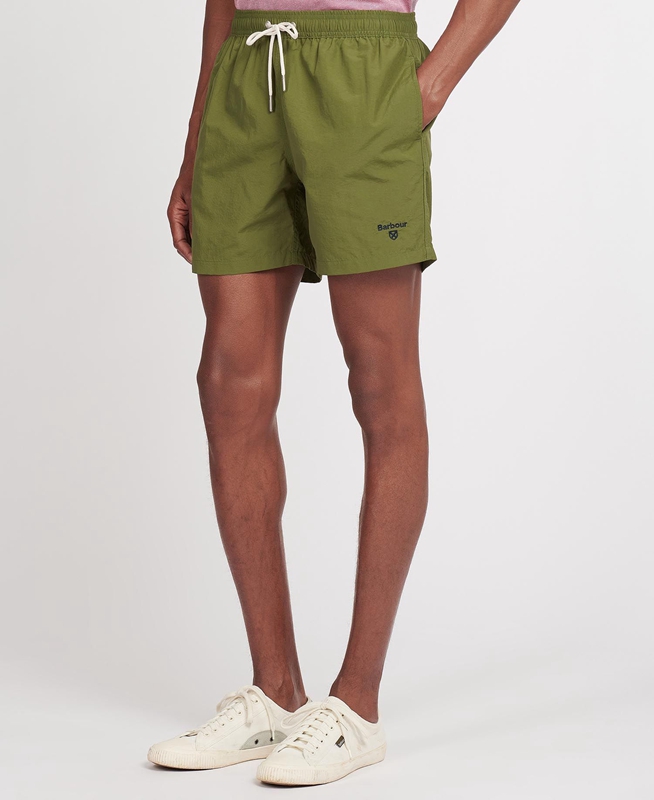 Pantalon Barbour Essential Logo 5'' Swim Vert Olive Homme | MRQ-18282205