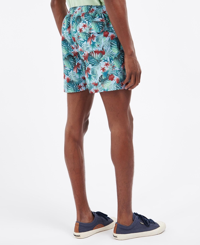 Pantalon Barbour Hawaiian Print Swim Bleu Homme | DAQ-10662622