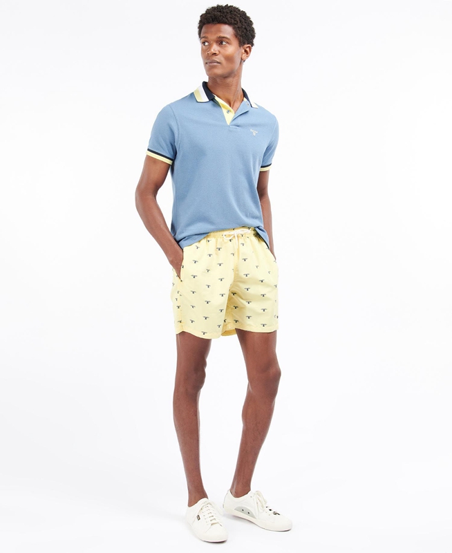 Pantalon Barbour Coastal Swim Jaune Homme | LSW-10779291