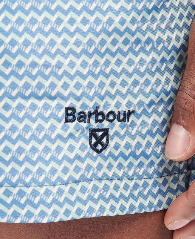 Pantalon Barbour Diamond Geo Swim Bleu Homme | PBX-06609842