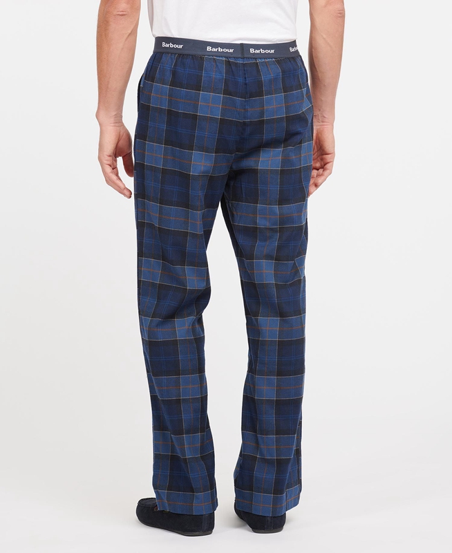 Pantalon Barbour Hose Glenn Tartan Bleu Marine Homme | KLB-96038075