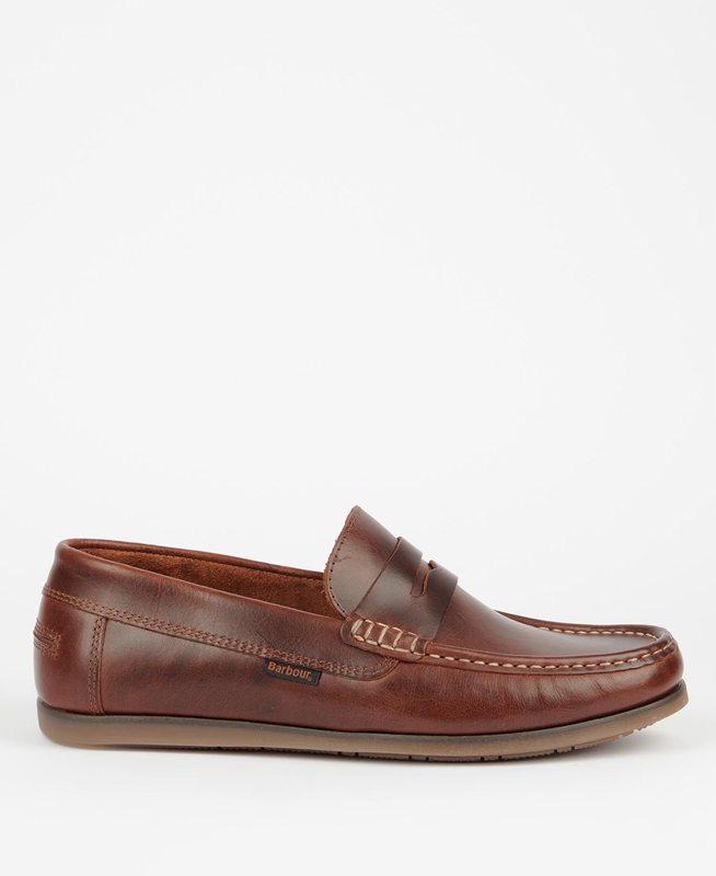 Loafers Barbour Kelson Marron Homme | QRQ-82326625