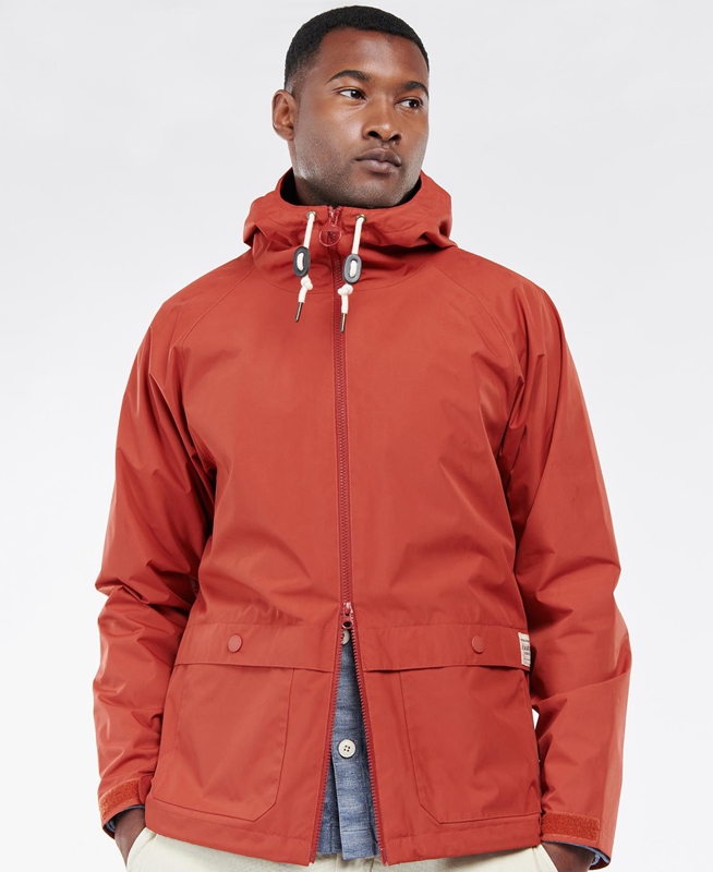 Vestes Décontractées Barbour Begral Showerproof Rouge Homme | SSJ-53452297