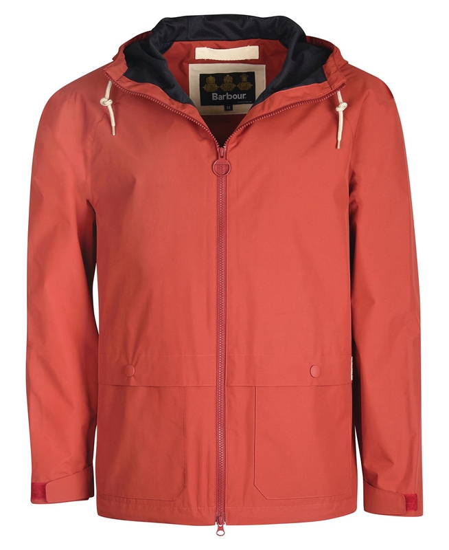 Vestes Décontractées Barbour Begral Showerproof Rouge Homme | SSJ-53452297