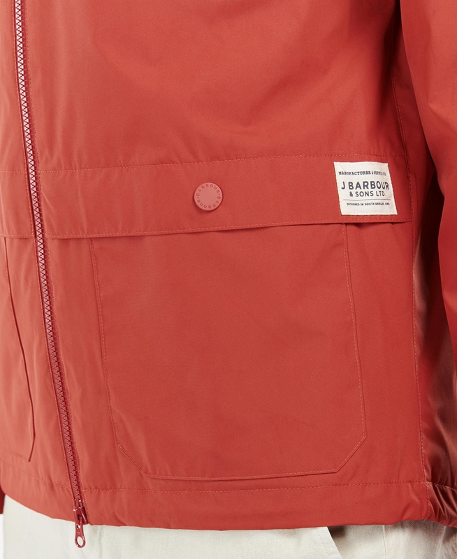 Vestes Décontractées Barbour Begral Showerproof Rouge Homme | SSJ-53452297