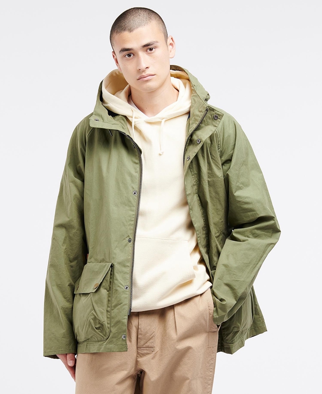 Vestes Décontractées Barbour x Ally Capellino Ernest Vert Olive Homme | CPV-03040585