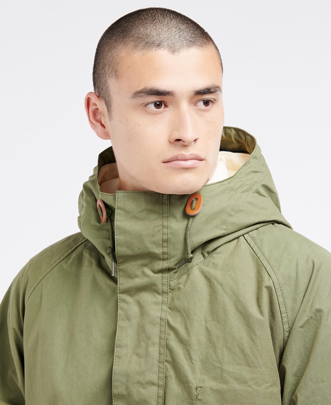 Vestes Décontractées Barbour x Ally Capellino Ernest Vert Olive Homme | CPV-03040585