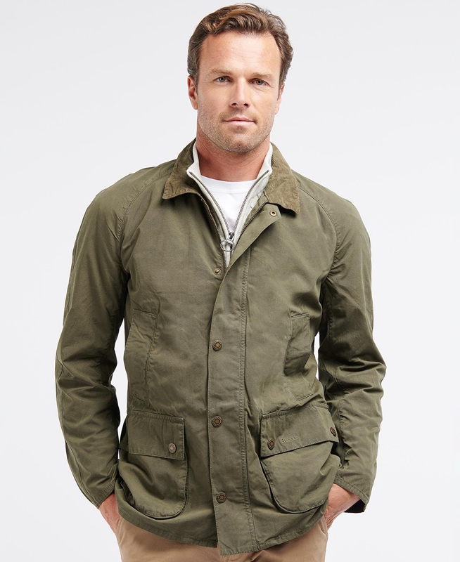 Vestes Décontractées Barbour Ashby Vert Olive Homme | WRL-43330853