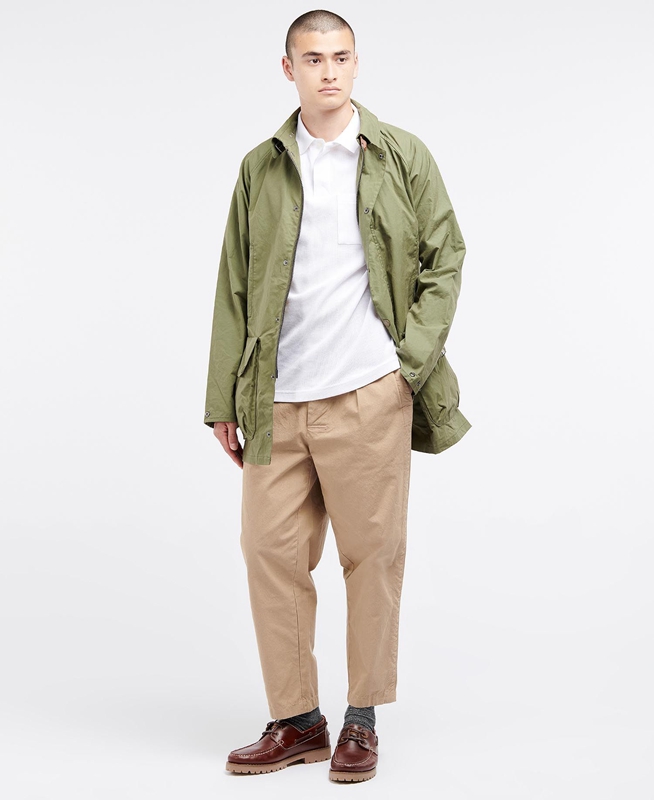 Vestes Décontractées Barbour x Ally Capellino Back Vert Olive Homme | APL-09365974