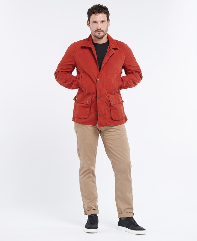 Vestes Décontractées Barbour Ashby Orange Homme | RHP-98678452