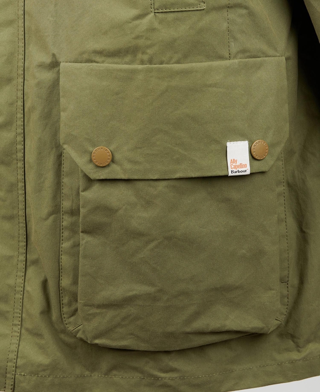 Vestes Décontractées Barbour x Ally Capellino Back Vert Olive Homme | APL-09365974