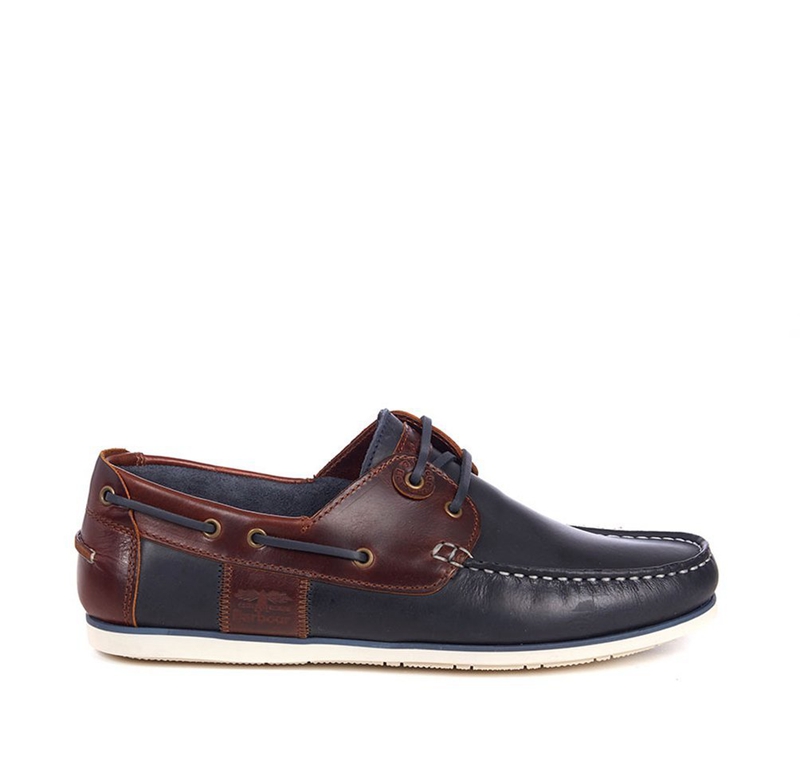 Chaussures Bateau Barbour Capstan Bleu Marine Homme | MUO-98076272