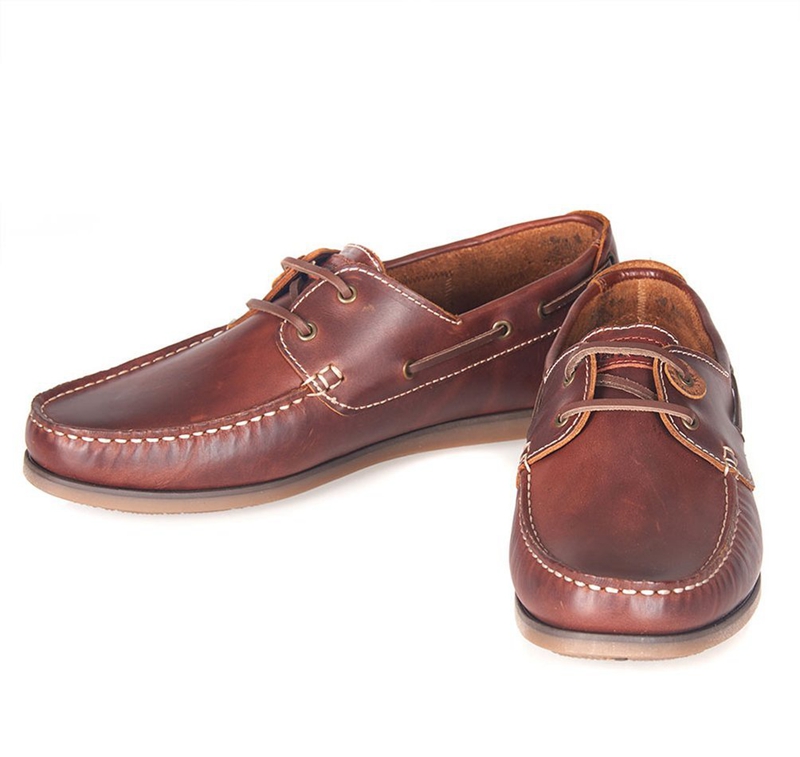 Chaussures Bateau Barbour Capstan Marron Homme | NRR-56807727