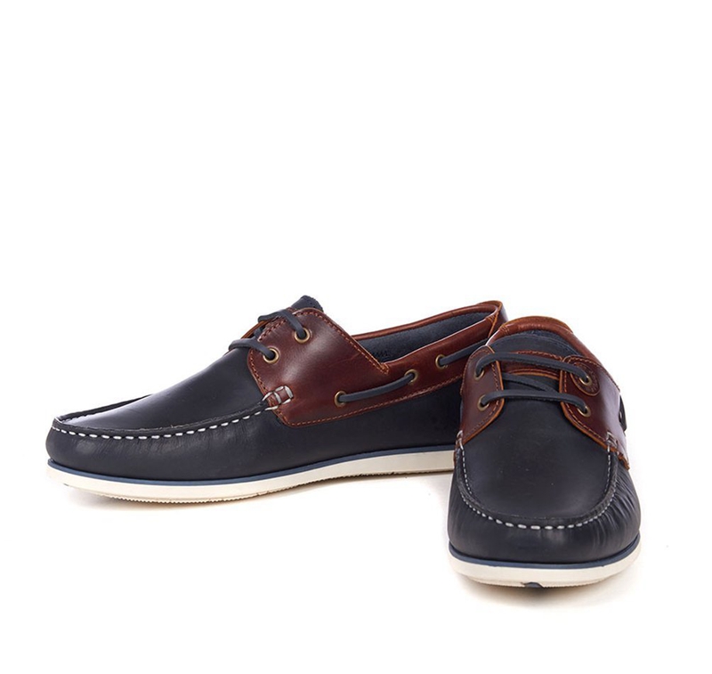 Chaussures Bateau Barbour Capstan Bleu Marine Homme | MUO-98076272