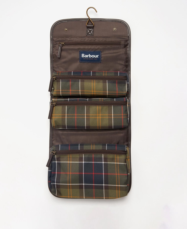 Sacs Barbour Tartan Hanging Washbag Multicolore Homme | TFS-74033521