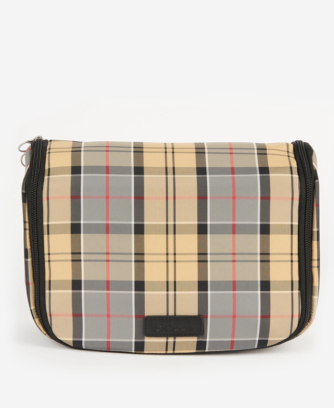 Sacs Barbour Tartan Hanging Washbag Beige Homme | MBL-44595552